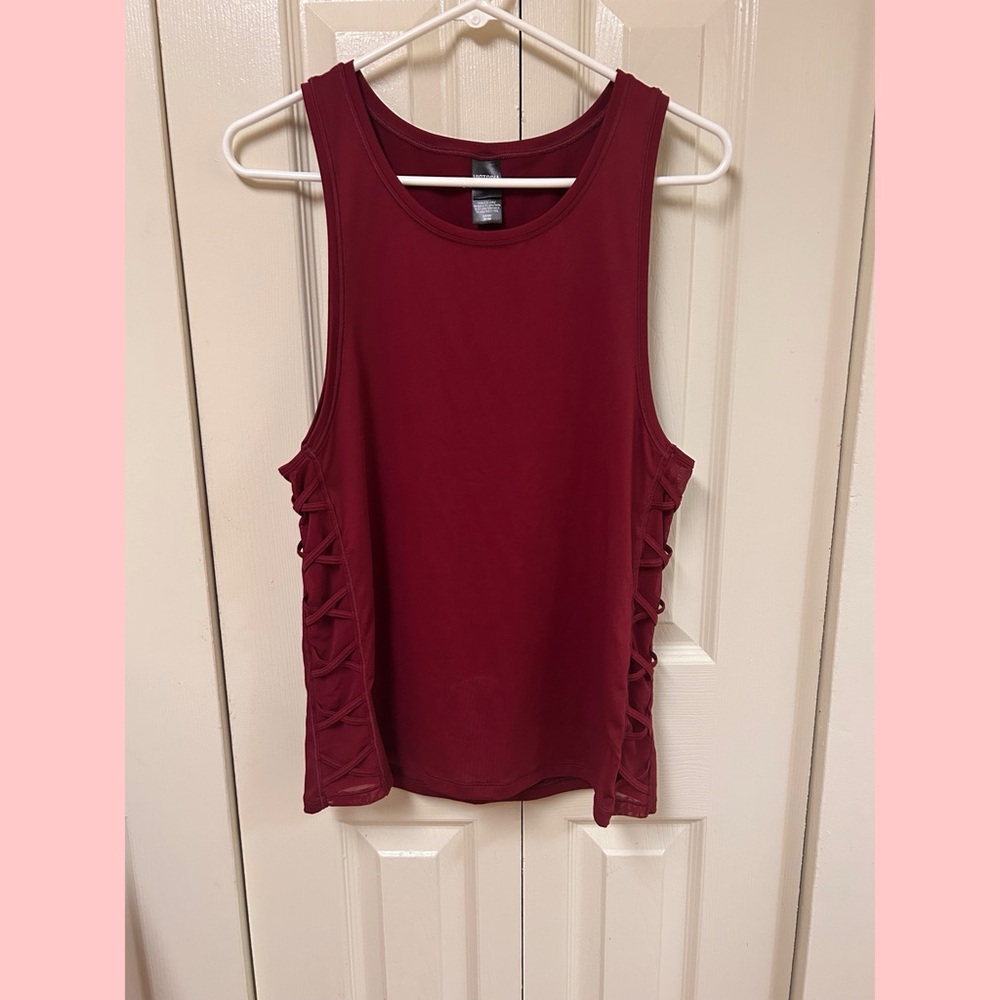 Victoria's Secret Red Sleeveless Cut Out Tank Top